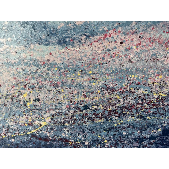 Wood Oversized- 1986 Philip Alcock Expressionist Abstract Acrylic on Canvas Painting For Sale - Image 7 of 12