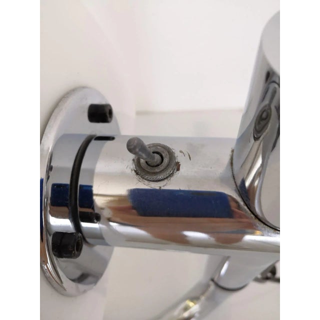 Metal Vintage Chrome Table Lamp from Metalarte, 1970s For Sale - Image 7 of 15