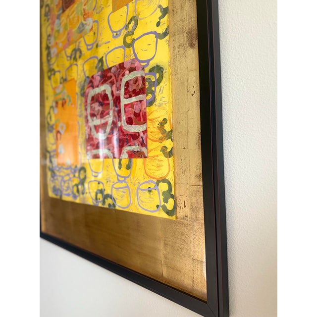 Original Gallery Contemporary Abstract Mixed Media Titled “Potion/Limes” by New York Artist, Peter Opheim (B. 1961) For Sale - Image 4 of 11