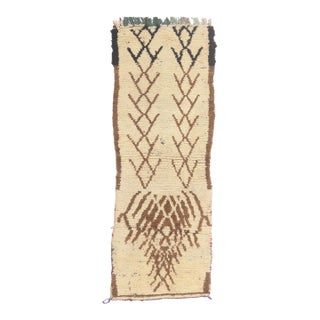 Vintage Azilal Boucherouite Moroccan Rug, 02'06 X 06'07 For Sale