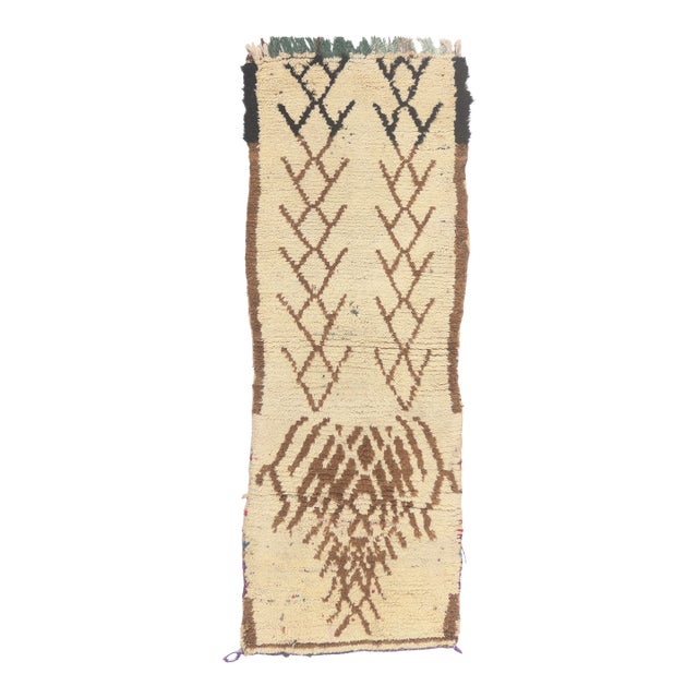 Vintage Azilal Boucherouite Moroccan Rug, 02'06 X 06'07 For Sale