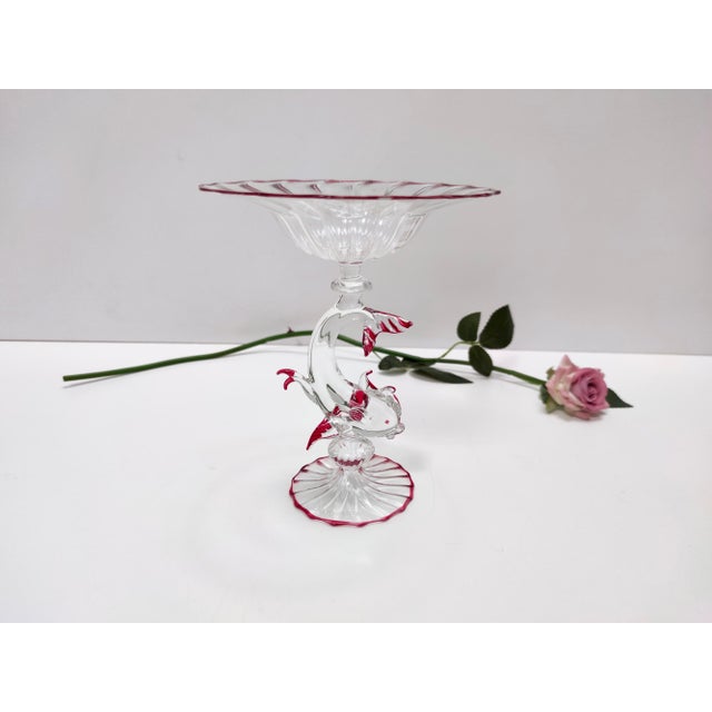 Renaissance Murano Glass Cake Stand by La Murrina, 1970s For Sale - Image 11 of 15