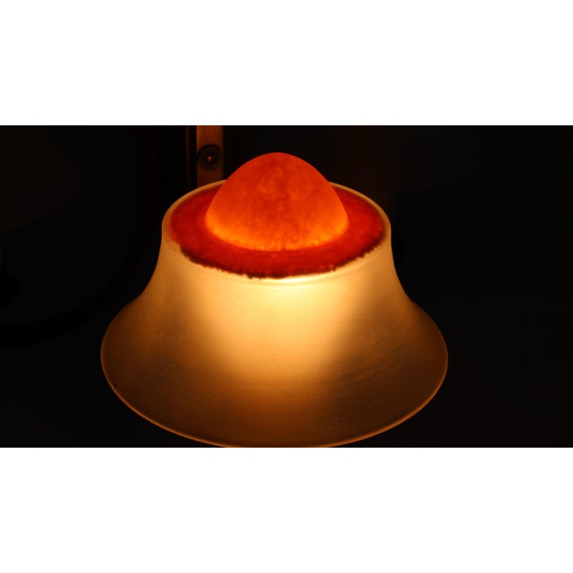 Art Deco Chandelier with Orange Glass Shades from Fog & Mørup, Denmark, 1930s For Sale - Image 16 of 17