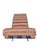 Mid Century Modern Milo Baughman Style Chrome Tubular Chaise Lounge Newly Reupholstered in Cognac Italian Leather Striking...