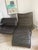 Black Leather Veranda Sofa by Vico Magistretti for Cassina, 1983 For Sale - Image 8 of 18
