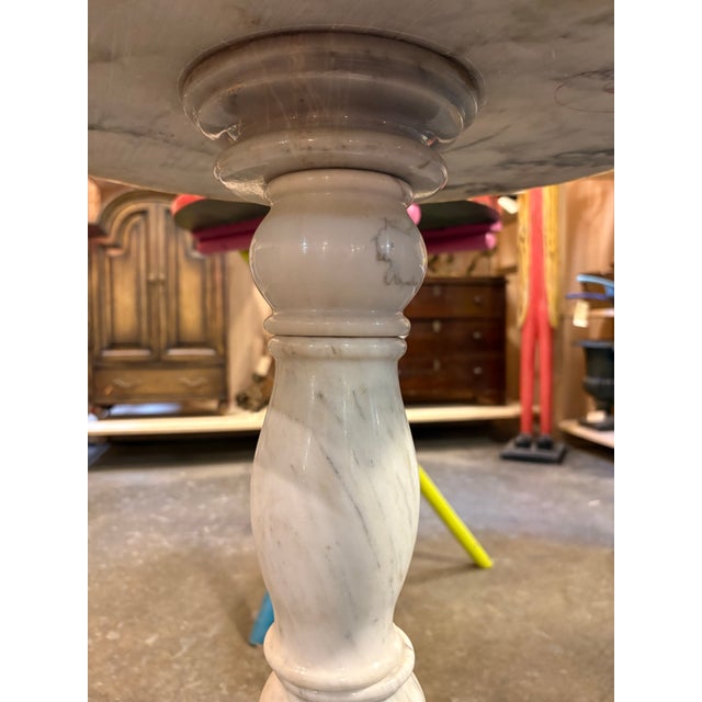 Antique Solid Marble Accent Table For Sale In New York - Image 6 of 9