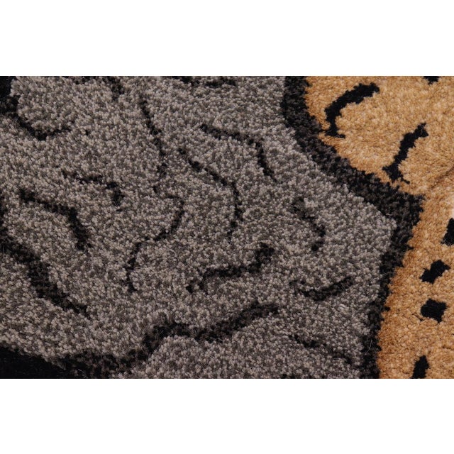 Textile Contemporary Baby Leopard Animal Design Area Rug For Sale - Image 7 of 13