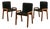Sedie Dilos Wooden Chair by Guido Faleschini for I4 Mariani, 1970s, Set of 3 For Sale