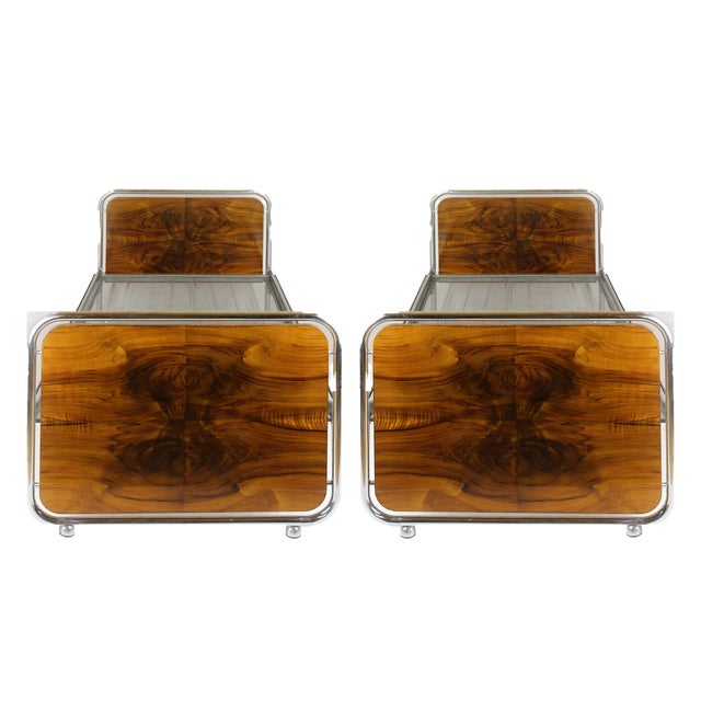 Set of Bauhaus Tubular Steel Beds, 1940s For Sale