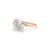 Modern Ladies 18K Rose & White Gold IGI 4.15ct I VVS2 Lab Grown Diamond Solitaire Engagement Ring For Sale - Image 3 of 9