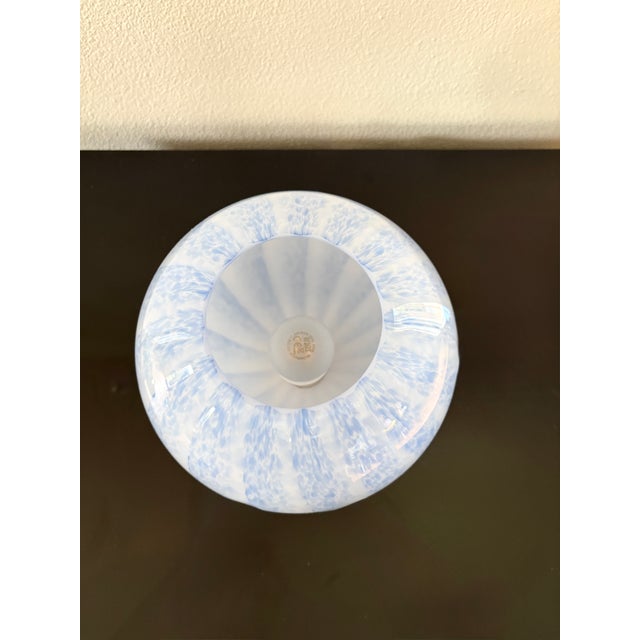 Vintage Murano Glass Blue Tulipano 20 Table Lamp by La Murrina, 1990s For Sale - Image 13 of 16