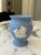 English Vintage English Wedgwood Blue Jasperware Neoclassical Vase For Sale - Image 3 of 17
