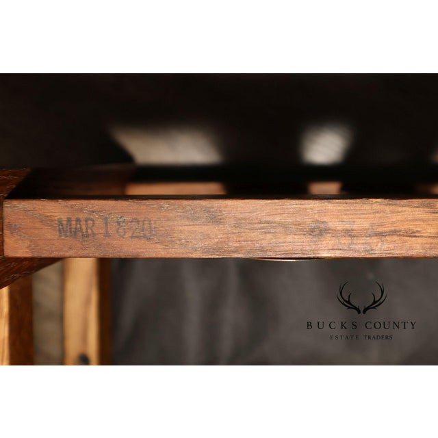 Stickley Mission Collection Oak Spindle Coffee Table For Sale - Image 11 of 18