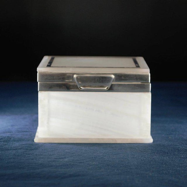 Lapis Inlay Onyx Box For Sale - Image 12 of 13