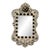 MacKenzie-Childs Doodles Wall Mirror W/ Courtly Check Finial Accent For Sale