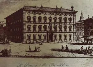 Unknown, Senate of the Italian Republic, Original Lithograph, 20th Century