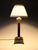 Metal Antique 19th Century French Black Marble Column Table Lamp with Gilt Rococo, 1890 For Sale - Image 7 of 17