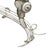 2000 - 2009 Large Cut Steel Abstract Microphone & Music Note Wall Sculpture by Artisan House For Sale - Image 5 of 6