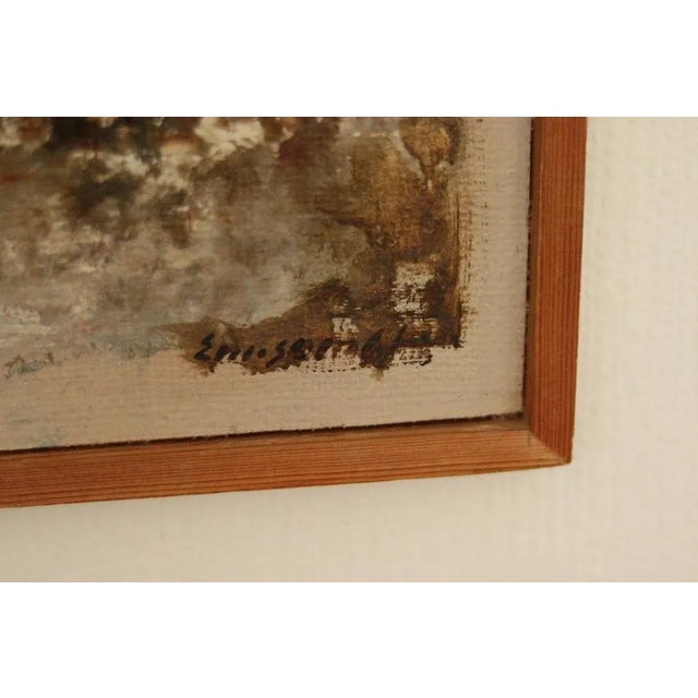 Erik Emanuelsson, Abstract Composition, 1960s, Oil on Panel, Framed For Sale - Image 6 of 11