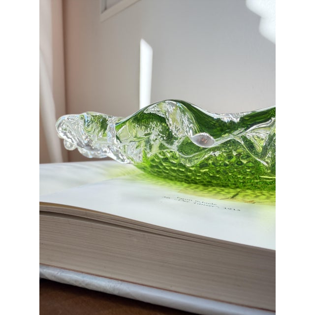 Vintage Art Glass Bowl by Pertti Santalahti for Humppila, Finland, 1970s For Sale - Image 9 of 18