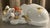 Mid 20th Century Large 13.5" Japanese Kutani Porcelain Figure of a Sleeping Cat For Sale - Image 5 of 18