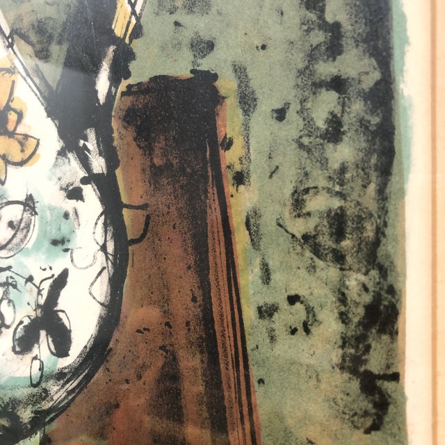 Drawing/Sketching Materials Vintage Paul Aizpiri Hand Signed and Numbered Framed Lithograph For Sale - Image 7 of 12