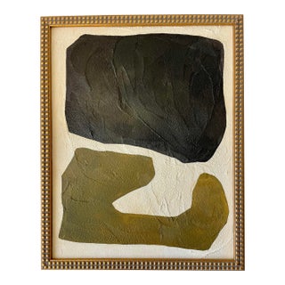2025 "Affettuoso" Contemporary Minimalist Painting on Canvas by Artist r.k. Red For Sale