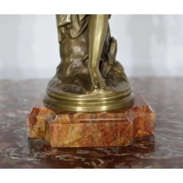 Metal A. Carrier-Belleuse, Female Bather, Mid-19th Century, Bronze For Sale - Image 7 of 18