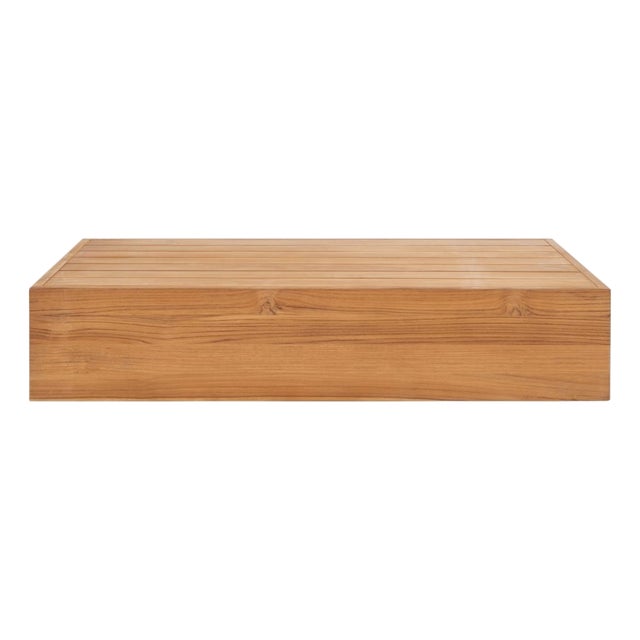 Kauai Brazilian Teak Coffee Table, Natural For Sale