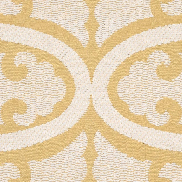 Contemporary Sample - Schumacher Siljan Fabric in Yellow For Sale - Image 3 of 4