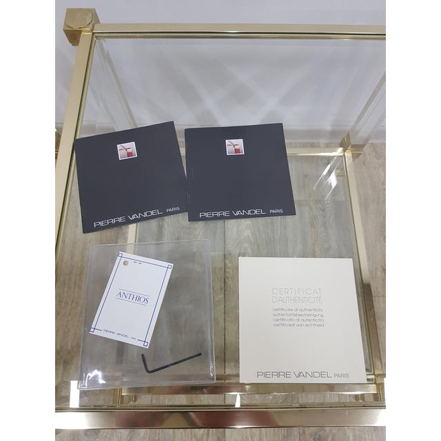 Hollywood Regency Tables in Glass by P. Vandel, Paris, 1970s, Set of 2 For Sale - Image 11 of 18