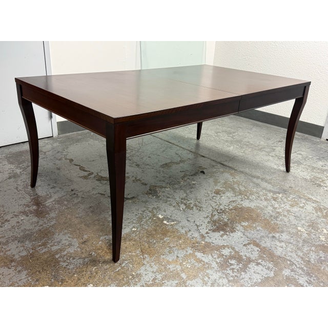 Transitional Ethan Allen Barrymore Extension Dining Table For Sale - Image 3 of 12