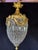 1970 French Louis XVI Gold Bronze Crystal Chandelier Lantern - 1 Pc For Sale - Image 9 of 11