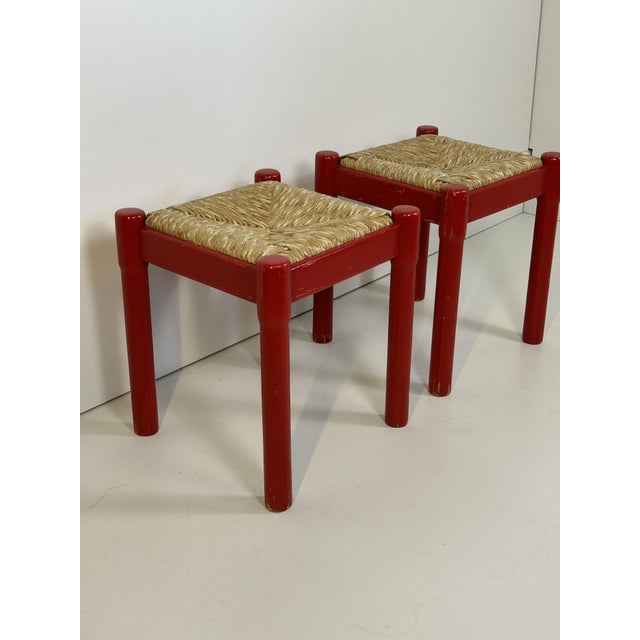Carimate Stools for Cassina by Vico Magistretti, 1960s, Set of 2, in Good conditions. Designed 1960 to 1969 I have...