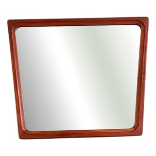 Vintage Danish Teak Mirror, 1960 For Sale