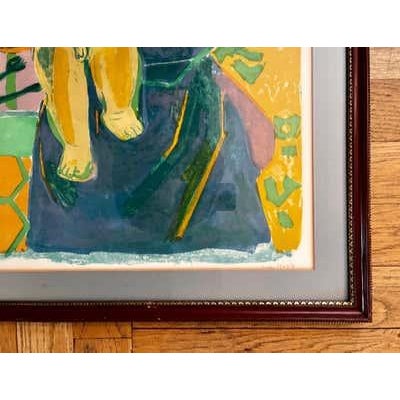 Vintage Lithograph by Artist Roger Bezombes, pencil signed, circa 1950's For Sale - Image 11 of 12