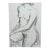 Barbara Beck Figurative Nude Charcoal Sketch 1970s For Sale