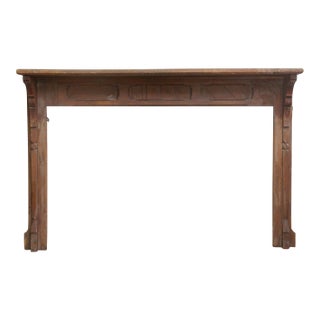 Antique 5.75 Ft. Traditional Wooden Mantel For Sale