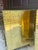 Pair of Vintage Hollywood Regency Brass-Clad Riveted Nightstands With Glass Tops For Sale - Image 6 of 12