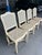 French Louis XV Style Painted Cane Back Dining Chairs With Carved Frames & Cabriole Legs – Set of 6 For Sale - Image 14 of 18