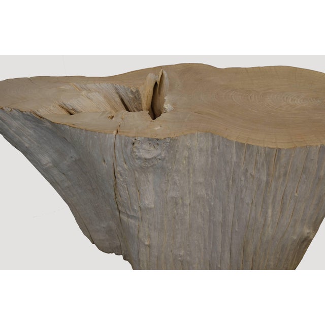 2010s Andrianna Shamaris St. Barts Teak Wood Console For Sale - Image 5 of 5