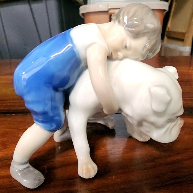 Ceramic Bing & Grondahl Danish Hand-Painted Polychrome Fine Porcelain Figurine For Sale - Image 7 of 7