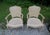 Vintage Pair Harris Marcus Italian Double Cane Arm Chairs Carved Accent Chairs For Sale - Image 12 of 18