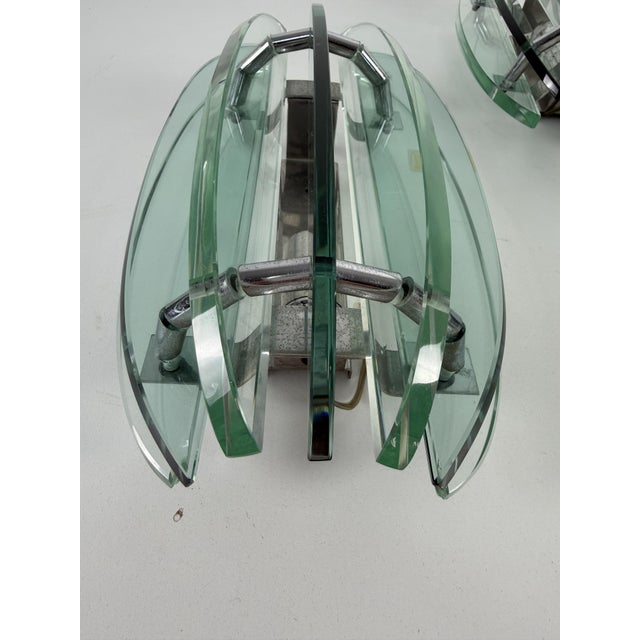 Wall Lamps in Murano Glass from Veca, Italy, 1970s, Set of 2 For Sale - Image 12 of 18