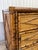 Late 20th Century Burnt Cane and Faux Bamboo Chest / Nightstand For Sale - Image 9 of 10