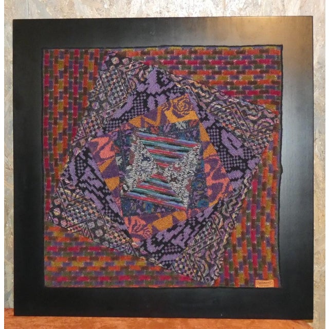 Tapestries on Wooden Frame from Missoni, Italy, 1980s, Set of 2 For Sale - Image 6 of 14