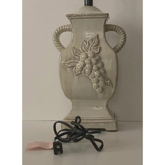 2010s 2000s Ceramic Lamp Grape Motif Nos For Sale - Image 5 of 11
