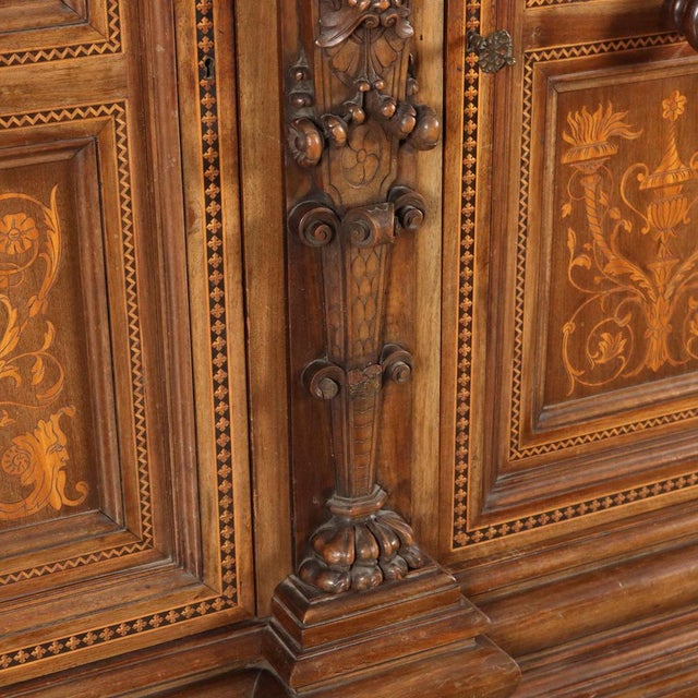 Neo-Renaissance Style Cabinet in Carved Wood For Sale - Image 9 of 16