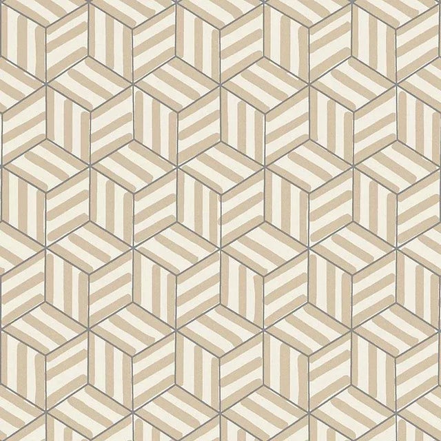 A playful geometric in the spirit of David Hicks, this stylized pattern was hand-drawn with a pen and magic marker. This...