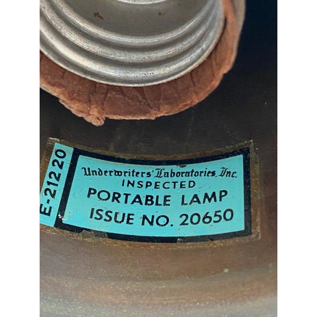 Mid Century Modern Ebonized Table Lamp For Sale - Image 11 of 13